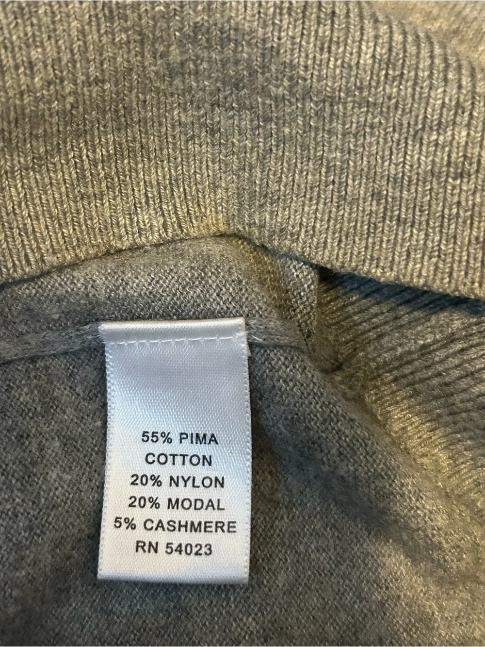 Men's Light Gray v neck business casual Sweater cashmere